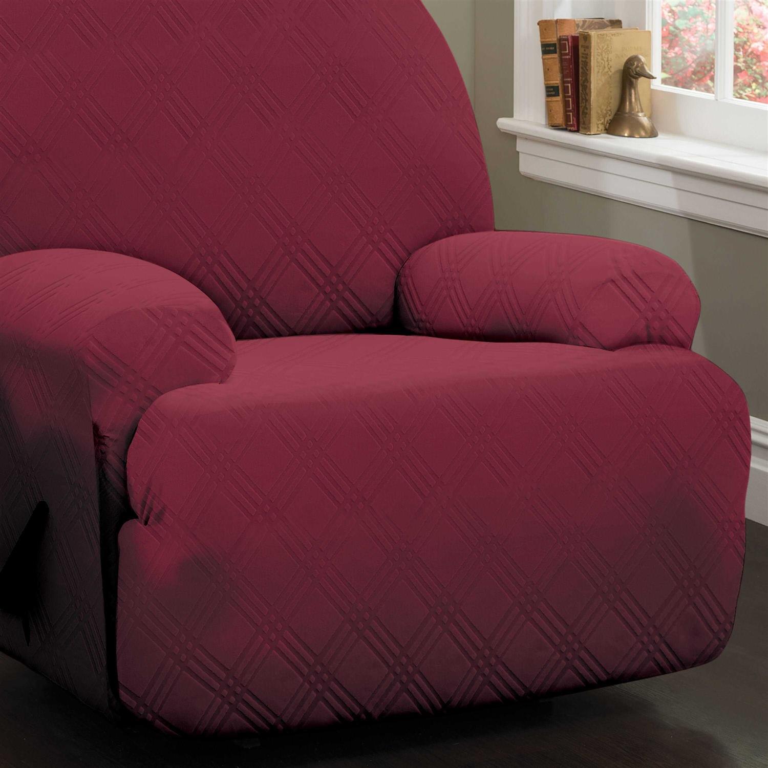 Stretch Sensations Stretch Double Diamond Recliner Slipcover - Image 2