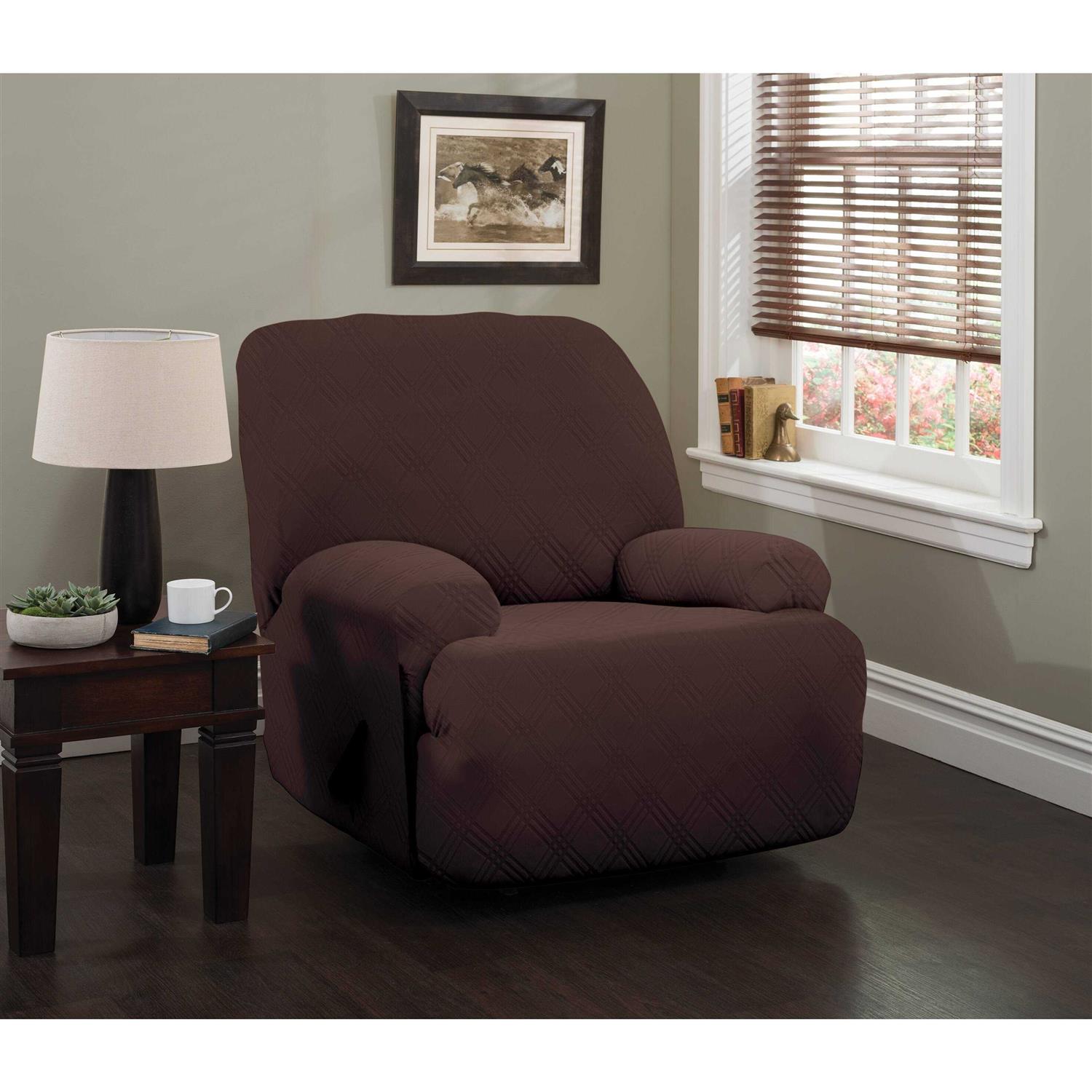 Stretch Sensations Stretch Double Diamond Recliner Slipcover - Image 4