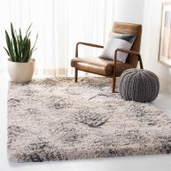 Safavieh Iceland Shag Isg514a Cream/Grey Rug