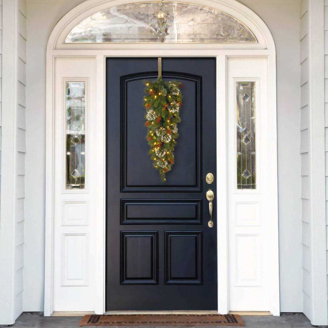 The Holiday Aisle® Wintry Pine Pre-Lit Swag with 50 Warm Lights - Image 5