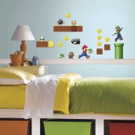 RoomMates Nintendo Super Mario Build a Scene Peel and Stick Wall Decals