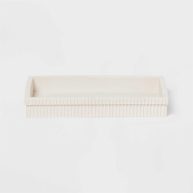 Room Essentials Ribbed Bath Tray White