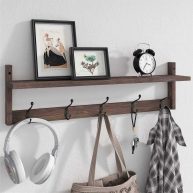 VERTORGAN Coat Hooks Wood Rack