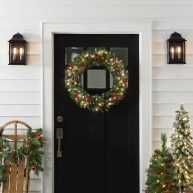 The Holiday Aisle® Torrens Frosted Berry Lighted PVC Wreath